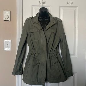 NWOT Merona from Target Army Green Adjustable-Waist Cargo Jacket: Size L